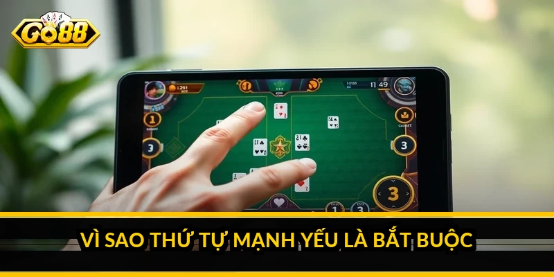 Vì sao thứ tự mạnh yếu là bắt buộc