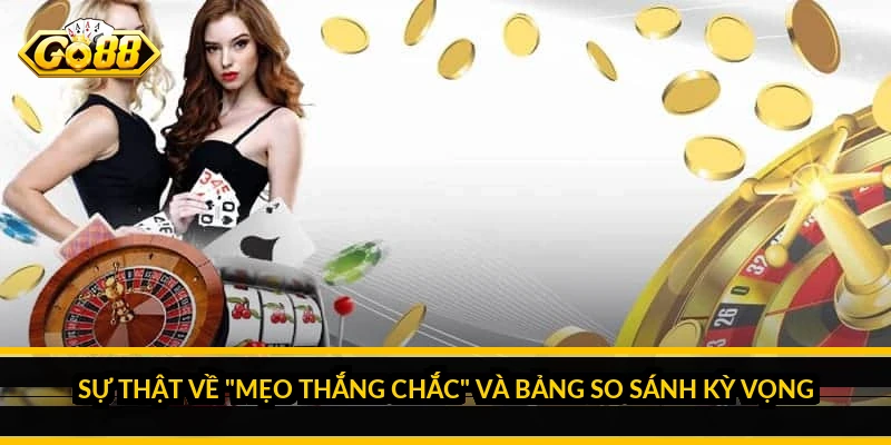 Mẹo Thắng Bài Liếng Go88: Chơi Tỉnh Táo, Quản Vốn Chắc Tay 5 Sự thật về "mẹo thắng chắc" và bảng so sánh kỳ vọng